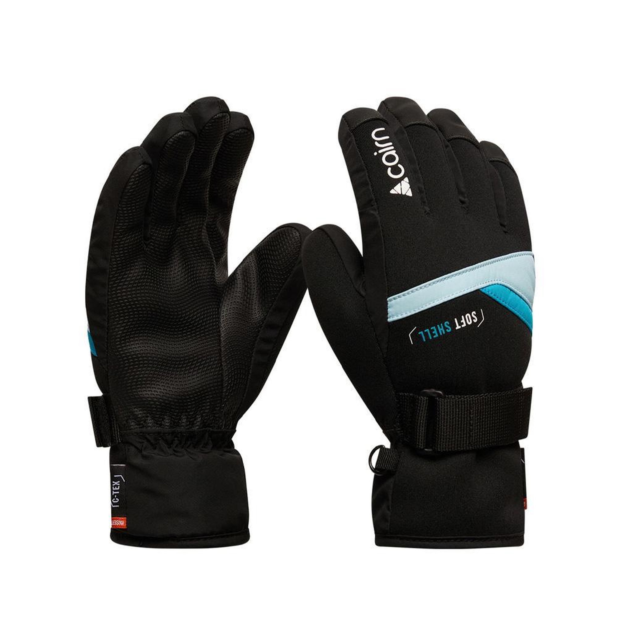 Voir la diapositive 2 : CAIRN Gants de ski noir/bleu garçon/fille cairn styl