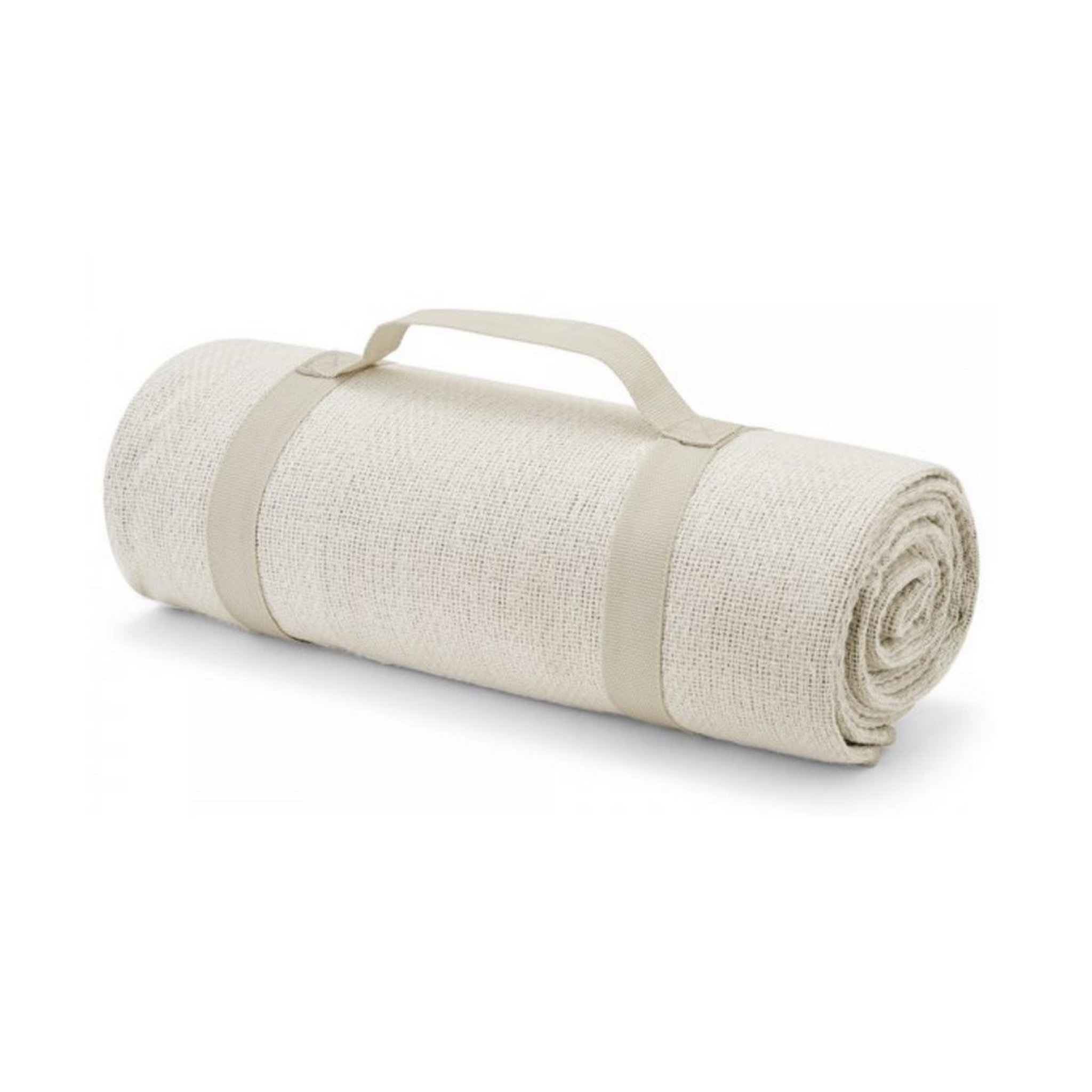 Voir la diapositive 2 : LIVOO Couverture de pique-nique 135x135cm blanc - sep141