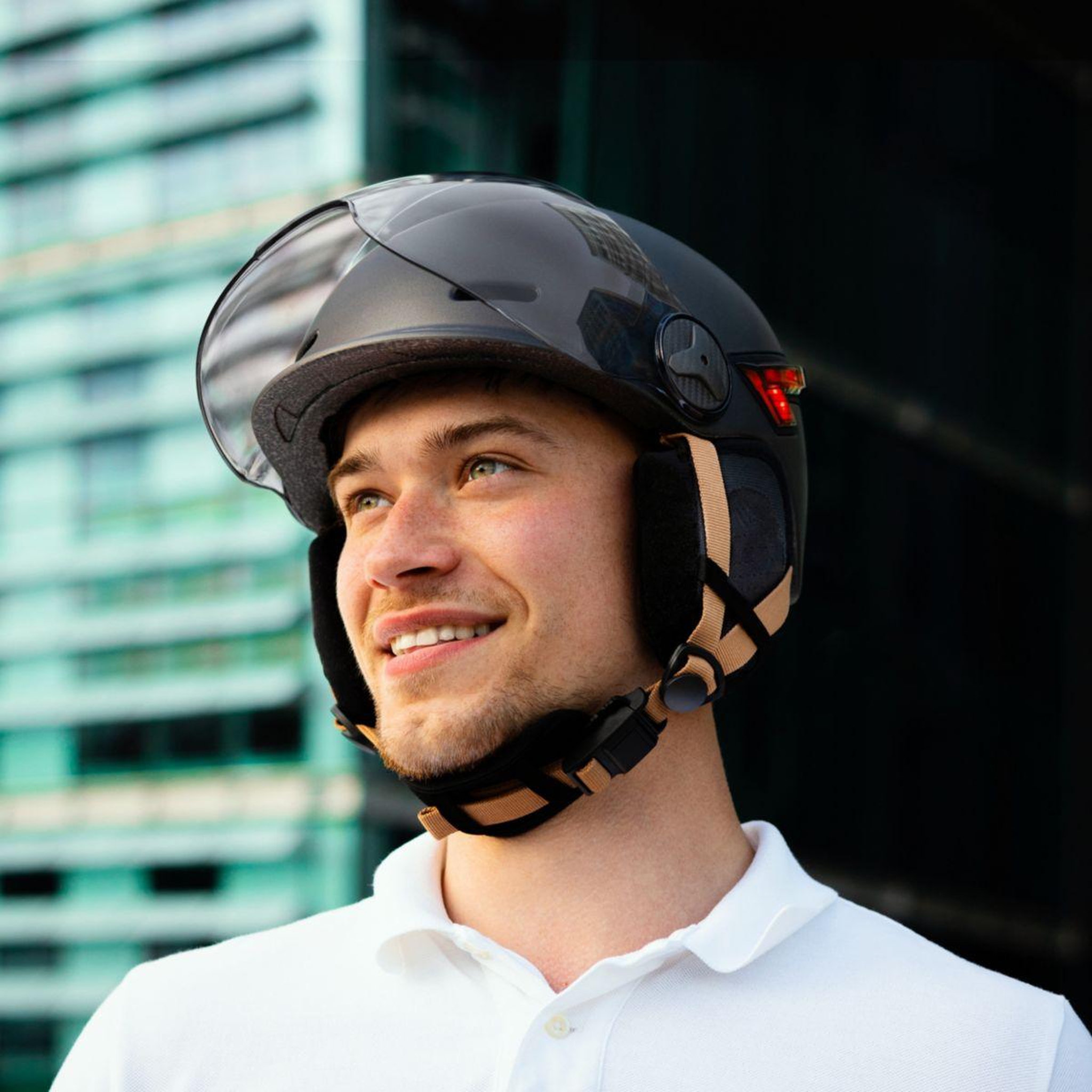 Voir la diapositive 3 : CASR Casque led glow gris taille m
