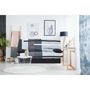 Voir la diapositive 2 : MARKET24 Clic clac 3 places DREAM - Tissu 100% Coton imprimé Piste Gris - Couchage 125x190 cm - L190 x P92 x H96 cm