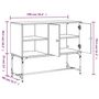 Voir la diapositive 6 : VIDAXL Buffet noir 100x40x79,5 cm bois d'ingenierie