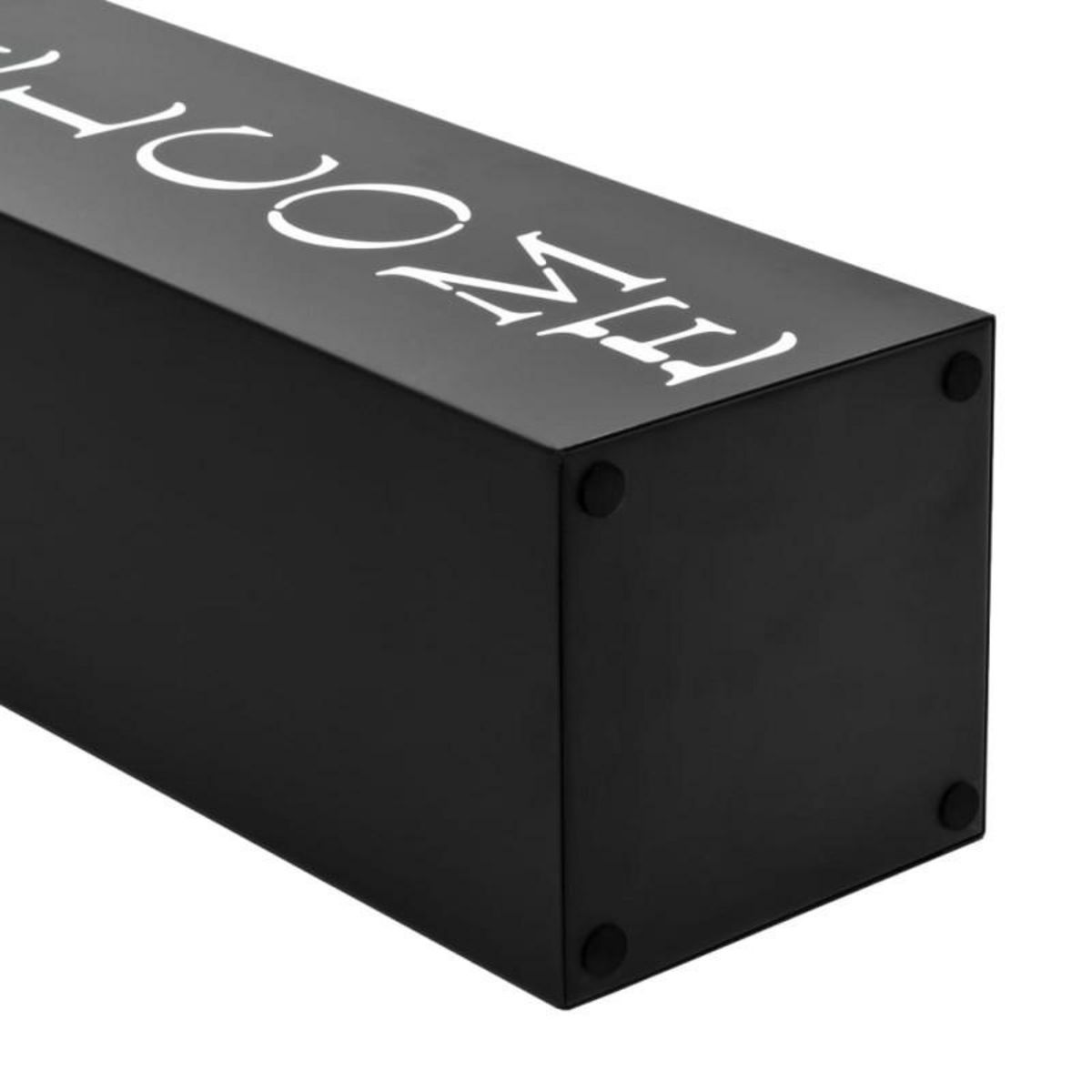 VIDAXL Porte parapluie Welcome Acier Noir