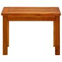 Voir la diapositive 2 : VIDAXL Table basse de jardin 50x35x36 cm Bois solide d'acacia