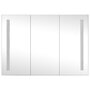 VIDAXL Armoire de salle de bain a miroir LED 89x14x62 cm