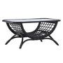 Voir la diapositive 1 : Paris Prix Table Basse de Jardin en Rotin  Moana  95cm Noir