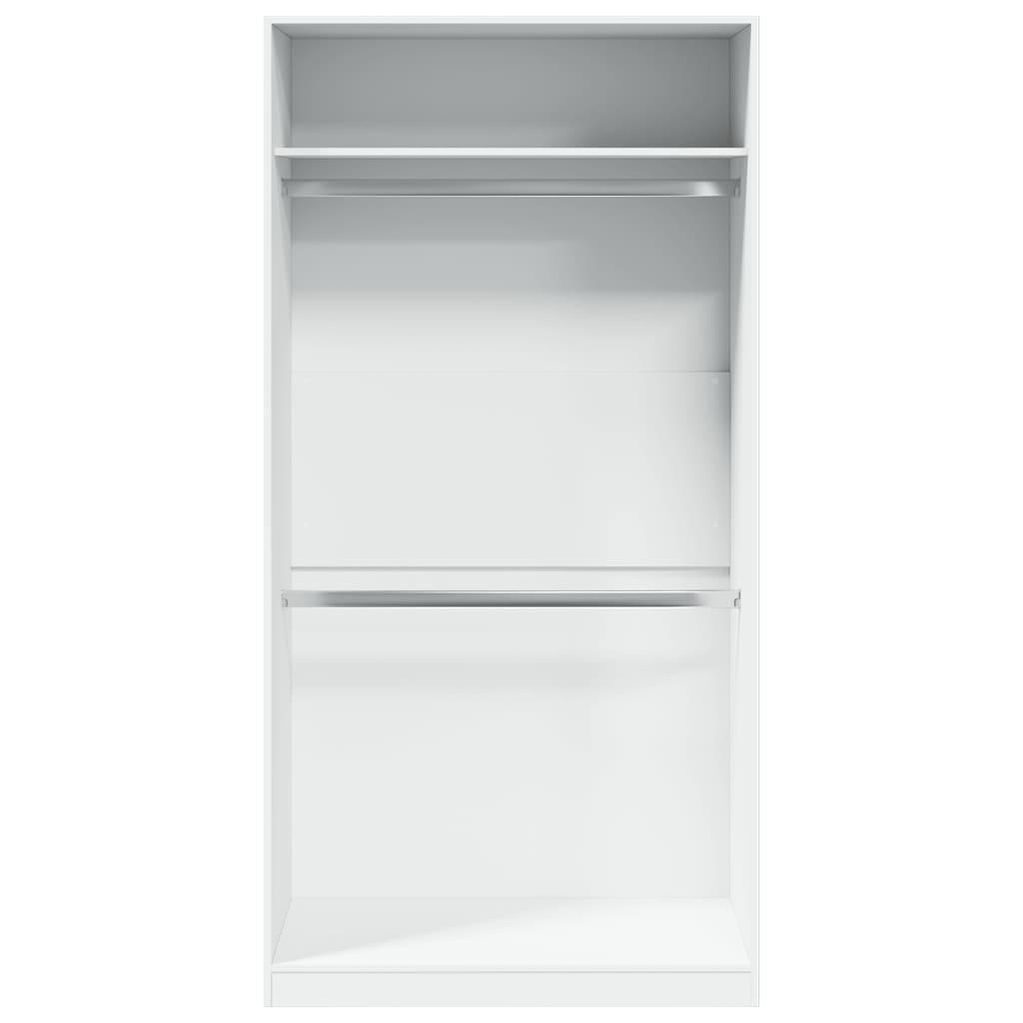 Voir la diapositive 4 : VIDAXL Garde-robe Blanc 100x50x200 cm Bois d'ingenierie
