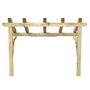 Voir la diapositive 5 : VIDAXL Auvent de porte 150x100x100 cm Bois de pin solide