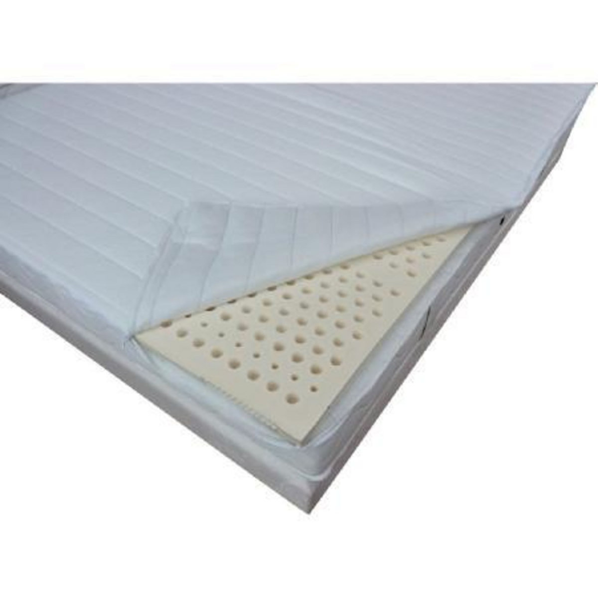 Surmatelas 3 zones 100% latex 90 x 190 cm