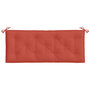 Voir la diapositive 4 : VIDAXL Coussin de banc de jardin rouge melange 120x50x7 cm tissu