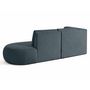 Voir la diapositive 6 : LISA DESIGN Santorini - canapé modulable d'angle gauche + pouf - 4 places - en tissu texturé