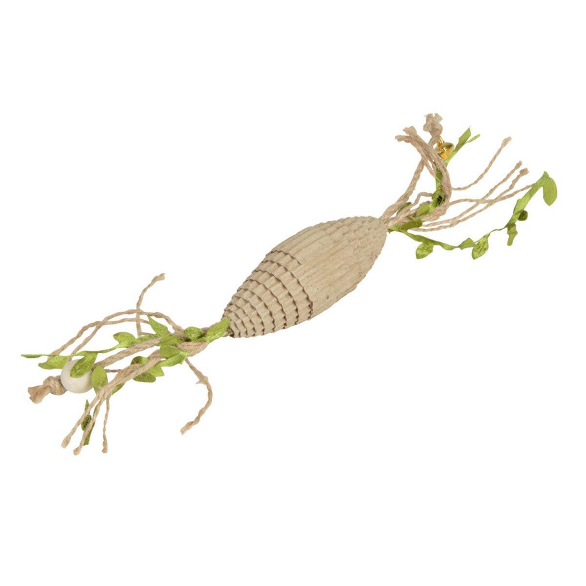Voir la diapositive 1 : LOVE STORY Jouet pour Chat  Ovale & Ficelles  26cm Naturel