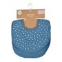 Voir la diapositive 4 : Paris Prix Lot de 2 Bavoirs Bébé  Absorbant  27cm Bleu Foncé