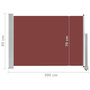 Voir la diapositive 6 : VIDAXL Auvent lateral retractable de patio 80x300 cm Marron