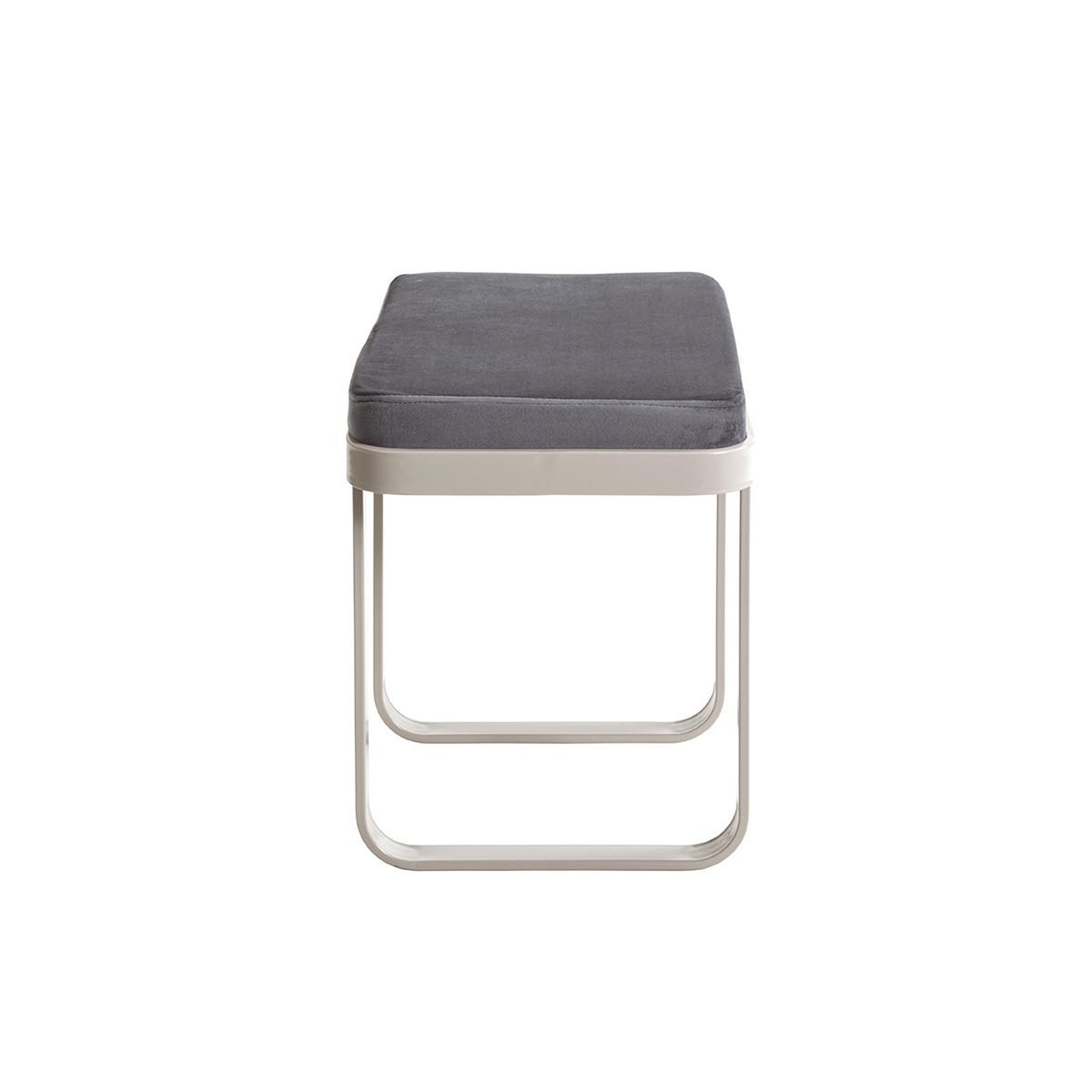 Voir la diapositive 3 : Paris Prix Banc design 1 place  dario  56cm anthracite