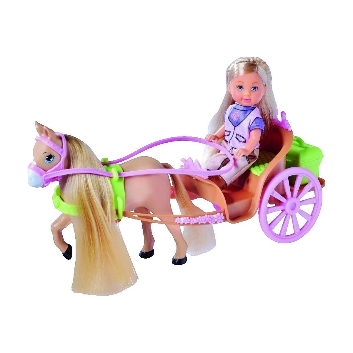 SILVERTORN Poupée Silvertorn Evi Love avec cheval beige et calèche