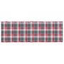 Voir la diapositive 5 : VIDAXL Coussin de chaise longue a carreaux rouge 186x58x4 cm