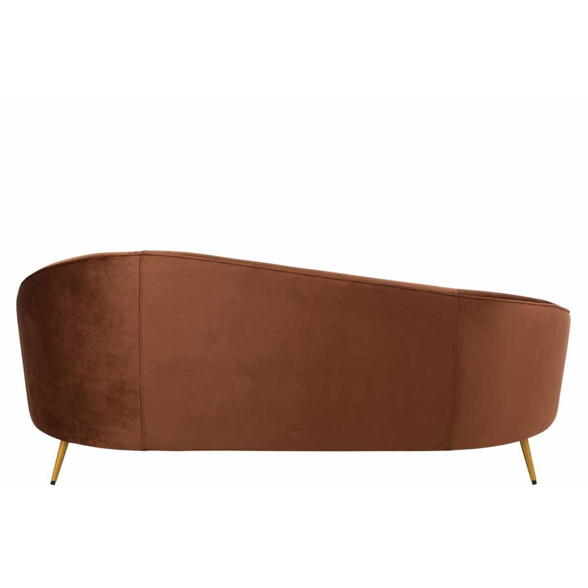 Voir la diapositive 4 : J-LINE Canapé design  sofane  180cm marron