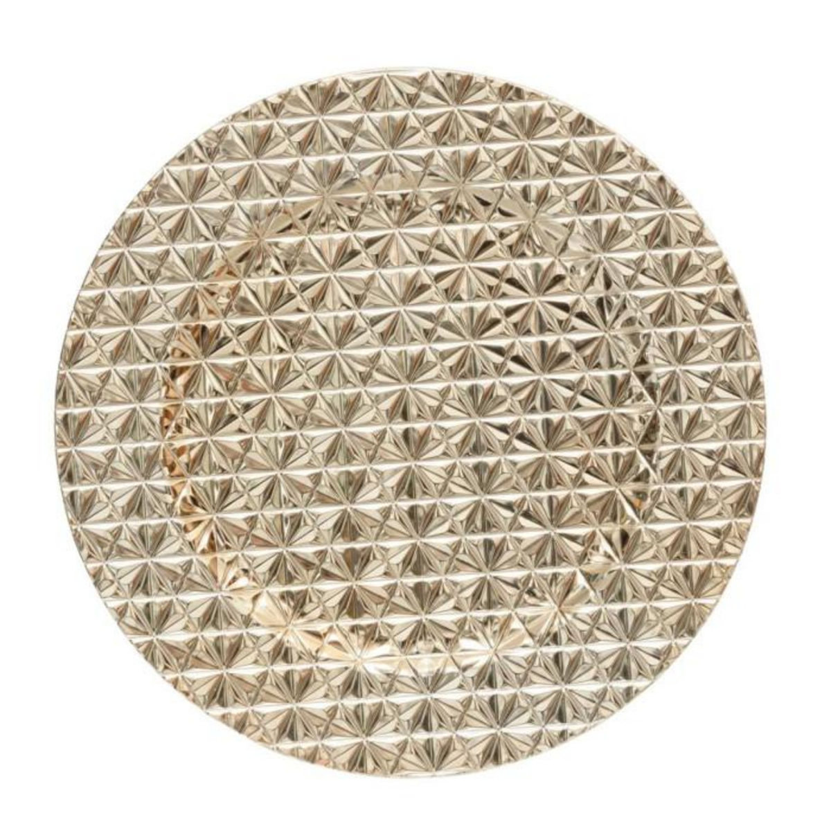 ATMOSPHERA Assiette de Présentation  Geo  33cm Or