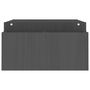 Voir la diapositive 6 : VIDAXL Support de moniteur Gris 100x27,5x15 cm Bois de pin solide
