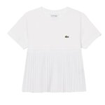 Lacoste T Shirt  Fille Lacoste TJ8445. Coloris disponibles : Blanc