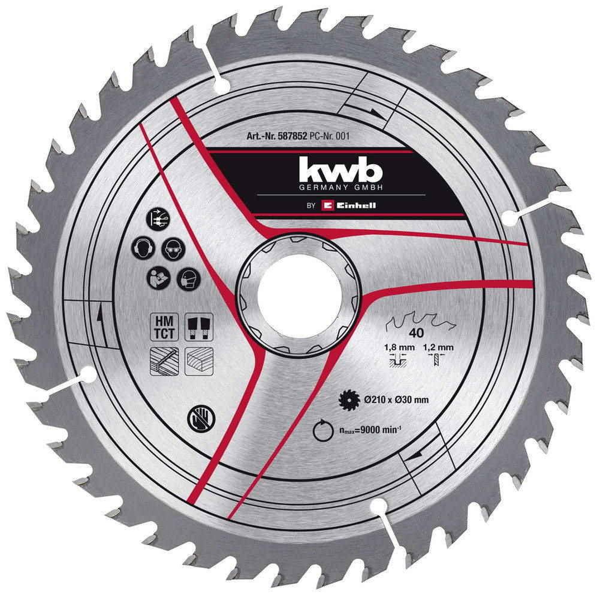 KWB Lame pour scie à onglet KWB 210x30 mm - 40 dents