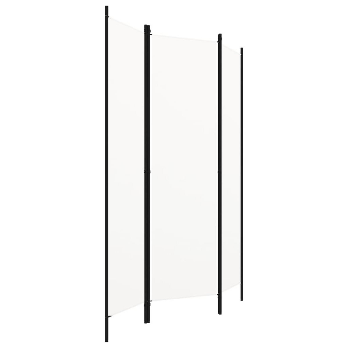 VIDAXL Cloison de separation 3 panneaux Blanc 150x180 cm