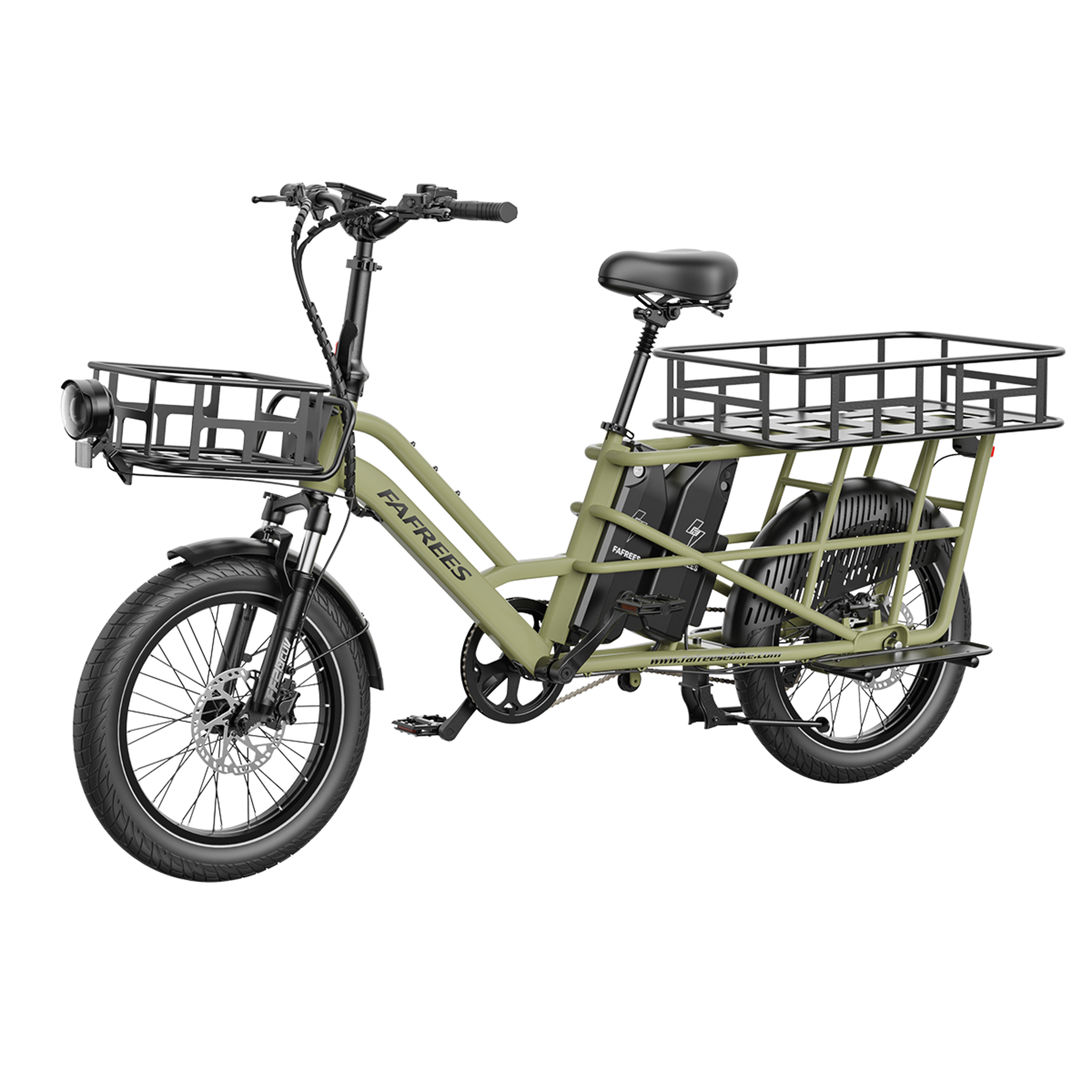 Voir la diapositive 2 : FAFREES Vélo cargo électrique familial fafrees ff20 cuv