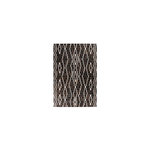 Paris Prix Tapis Fait Main en Cuir  Lavin  Noir & Blanc. Coloris disponibles : Noir