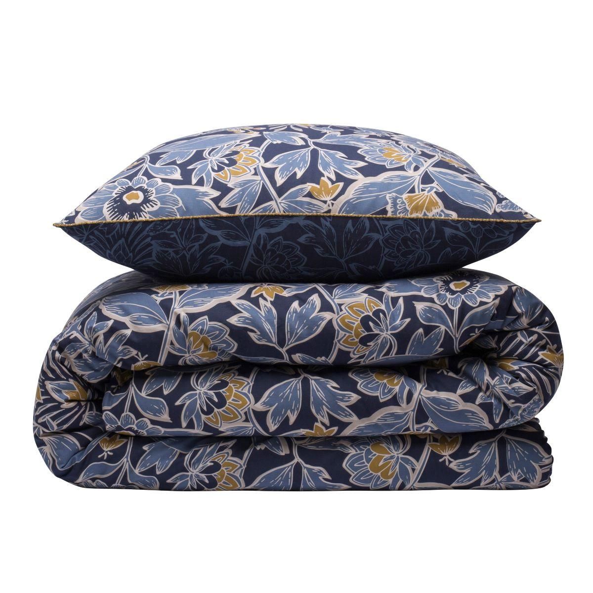 FUTURE HOME Parure de lit 2 personnes floral charme réversible