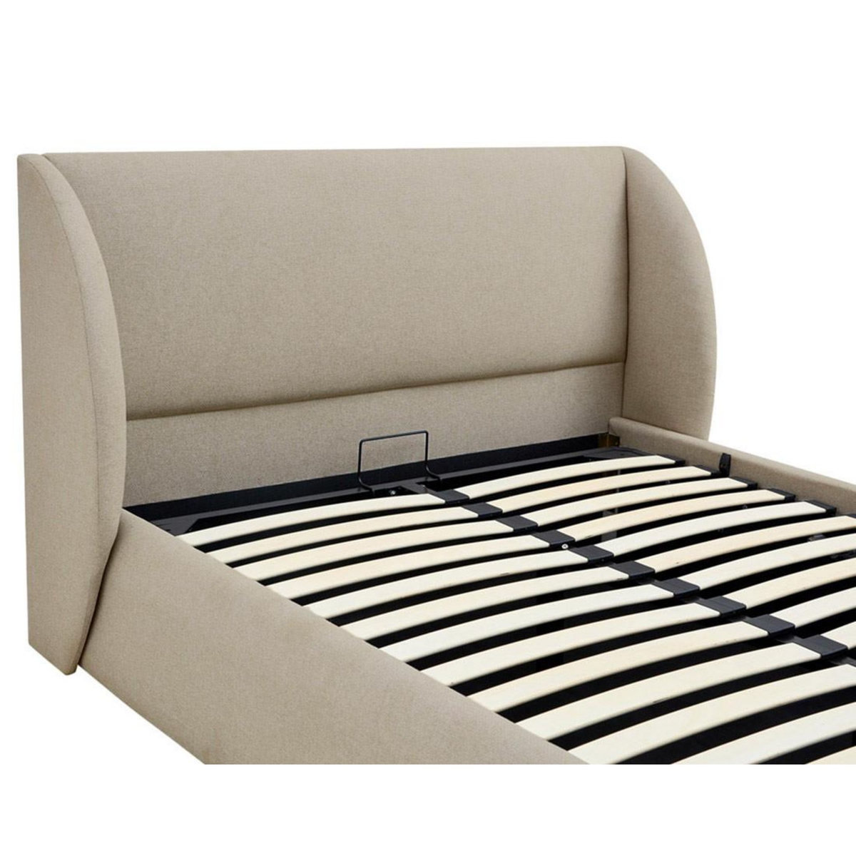 BEST MOBILIER Florina - lit coffre - 180x200 cm - sommier inclus - en tissu