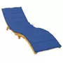 VIDAXL Coussin de chaise longue bleu royal 200x50x3 cm tissu oxford