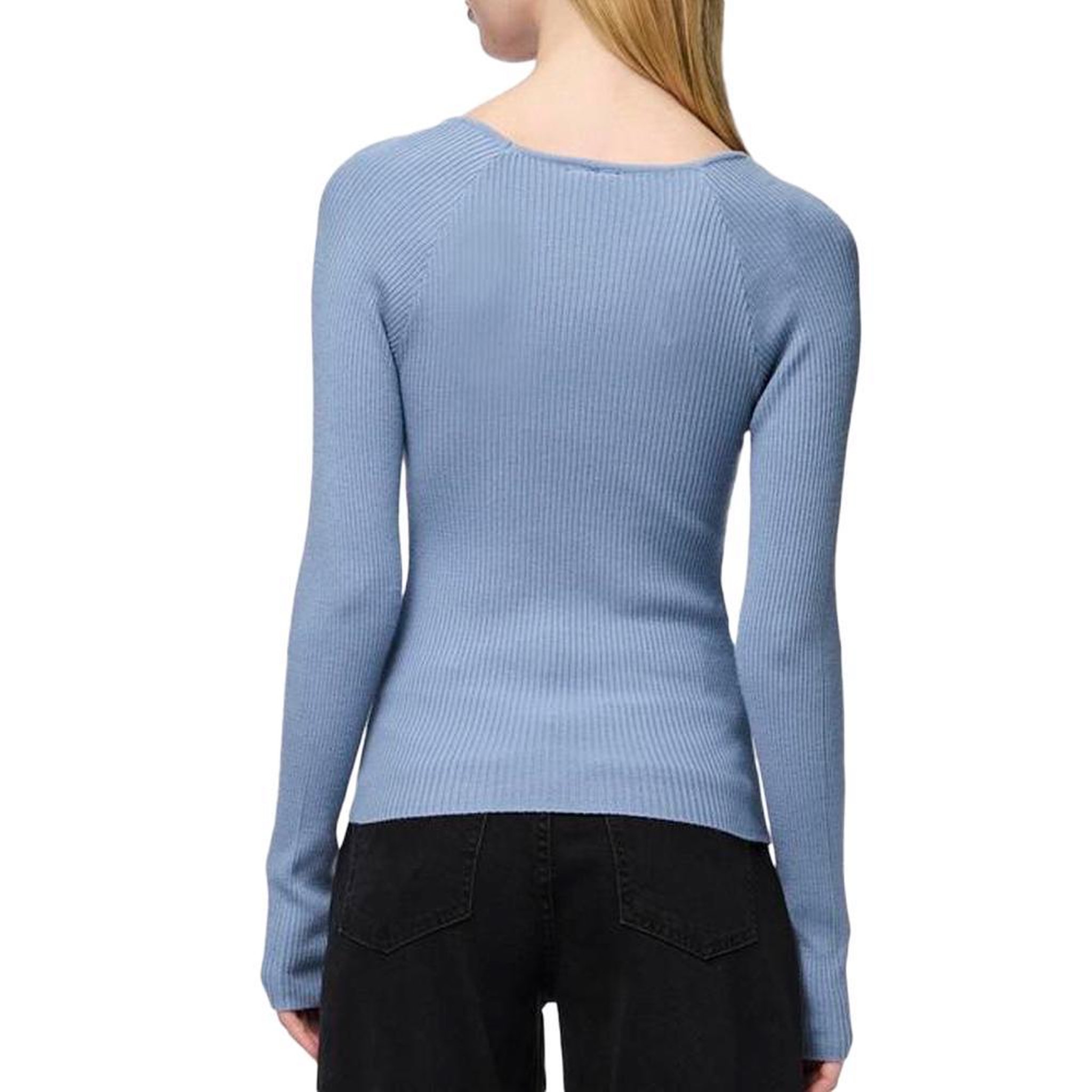 Voir la diapositive 2 : Pieces T-Shirt Manches Longues Bleu Femme Pieces Kalu