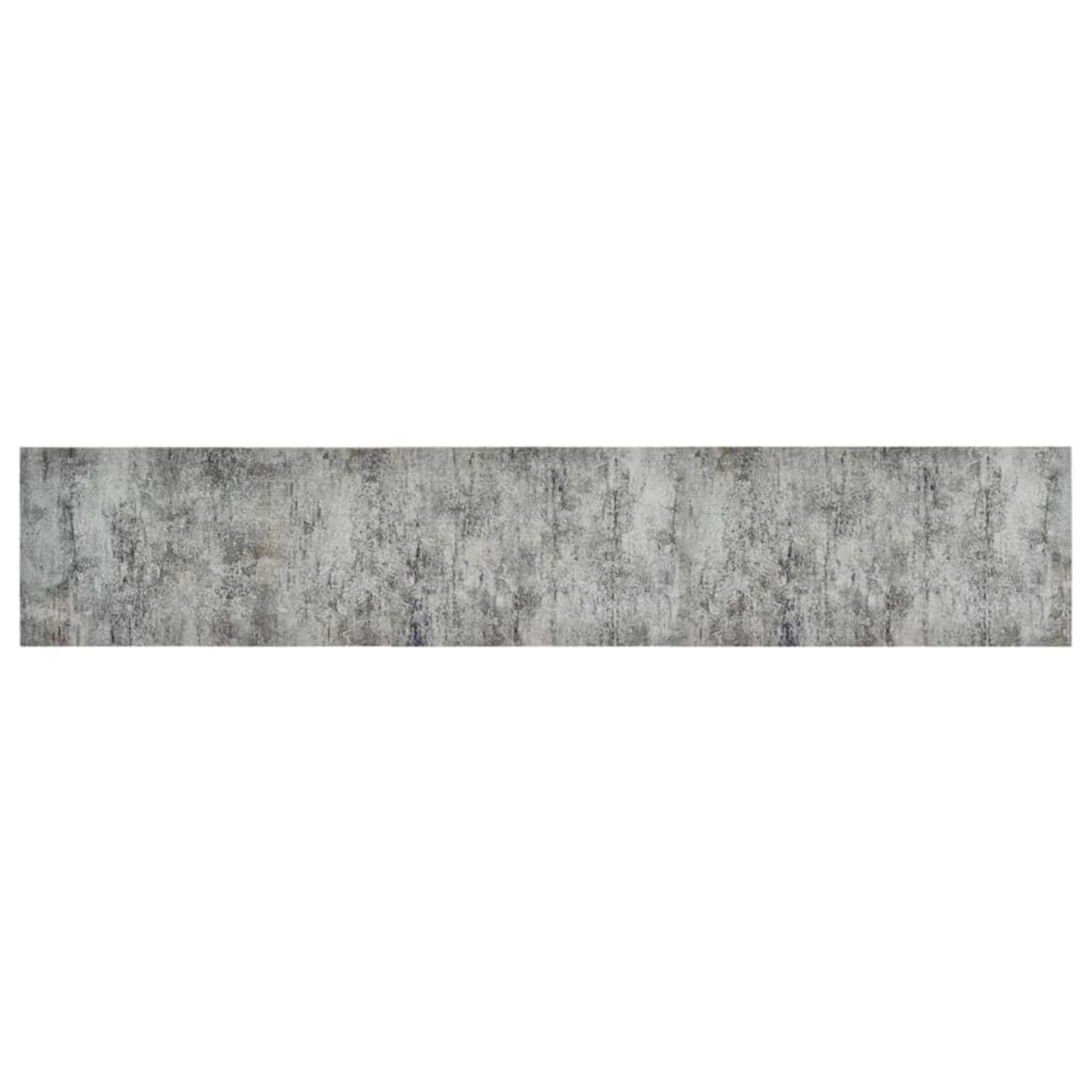 VIDAXL Tapis de cuisine lavable impression beton 60x300 cm velours