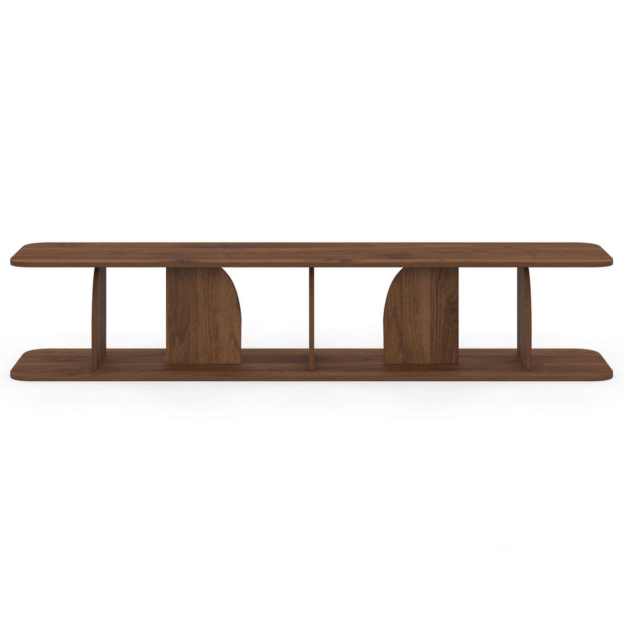 Voir la diapositive 3 : ID MARKET Meuble tv 180 cm japandi edith bois effet noyer