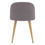 Voir la diapositive 3 : Rendez vous déco Lot de 2 chaises en velours bleu foncé et pieds en métal - Cozy