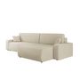 Voir la diapositive 6 : BEST MOBILIER Artemisa - canapé d'angle réversible 5 places convertible avec coffre en velours côtelé