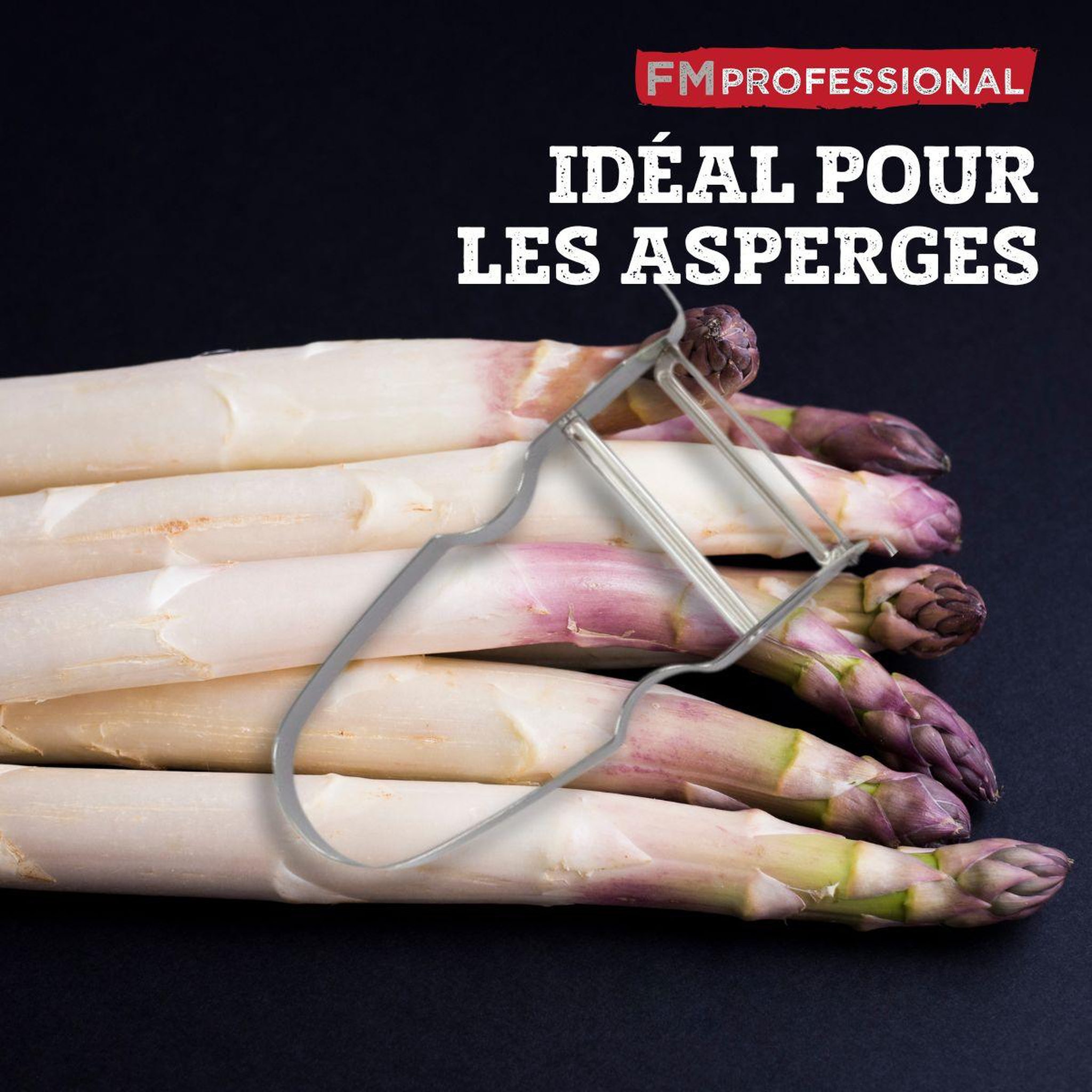 Voir la diapositive 6 : FM PROFESSIONAL Lot de 4 éplucheurs à légumes 11,5 cm fm professional
