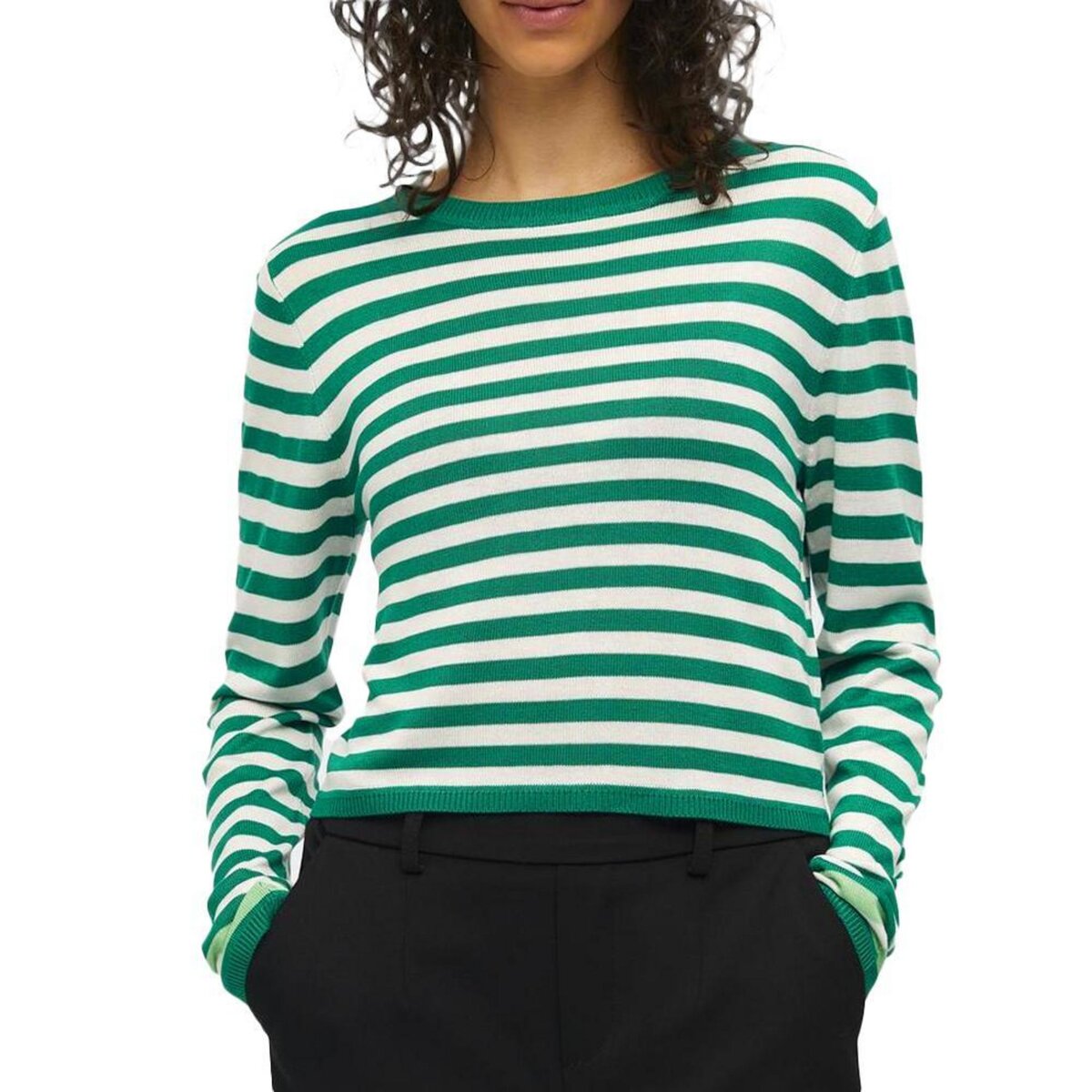 OBJECT Pull Beige/ Femme Object Cropped