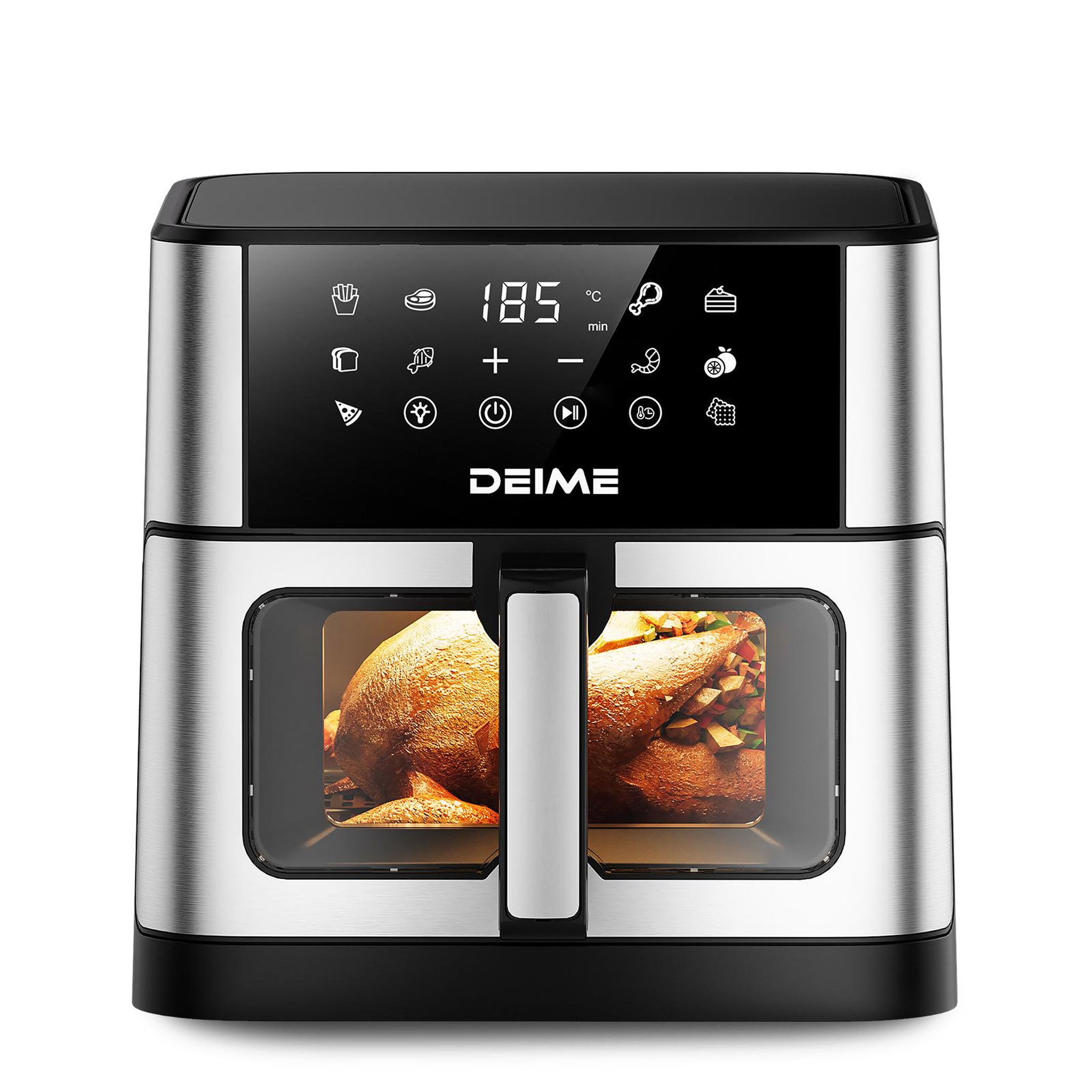 DEIME DEIME - 10 l 1800 w 10 programmes avec fenêtre de cuisson – inox