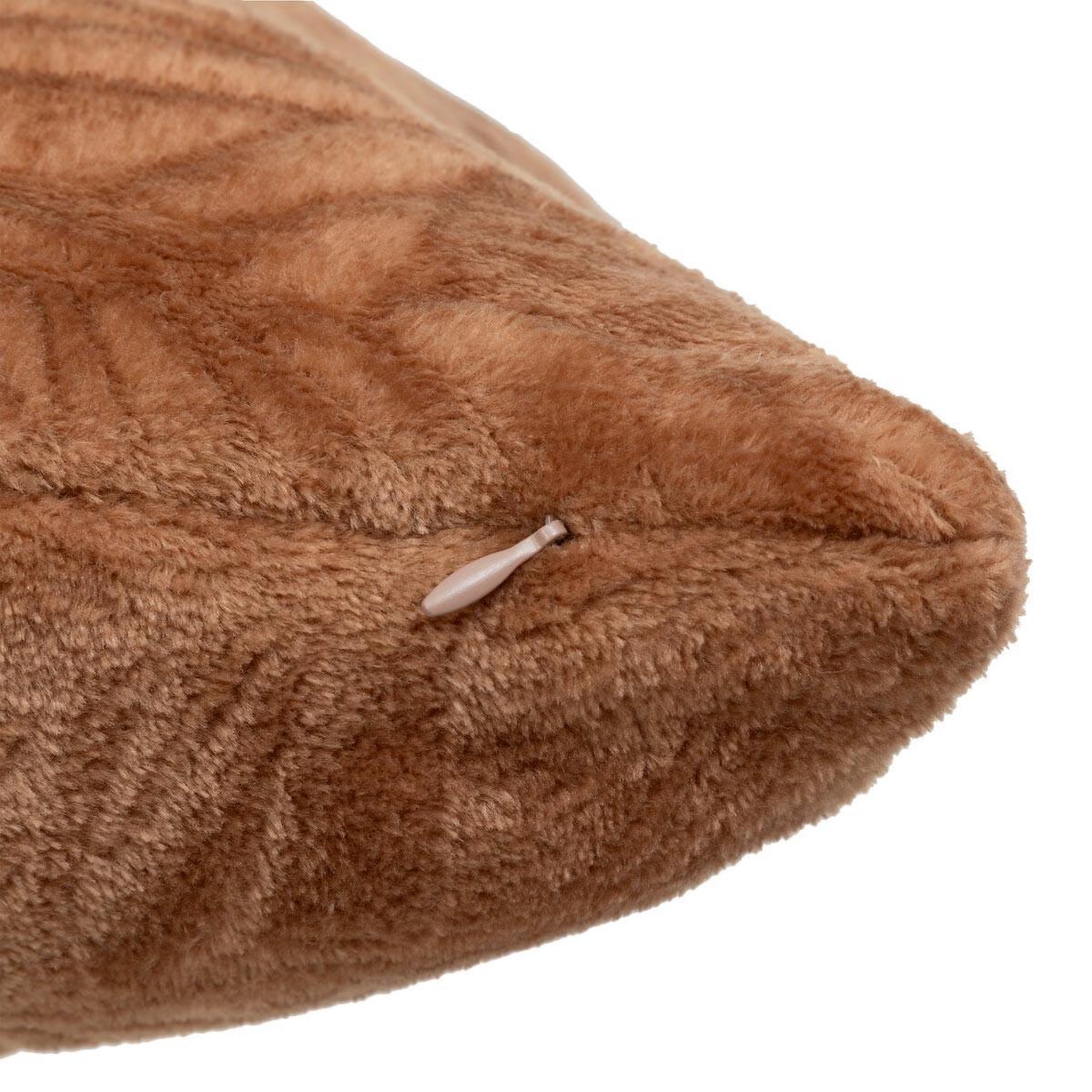 Voir la diapositive 3 : ATMOSPHERA Coussin déco flanelle  ryo  40x40cm terracotta