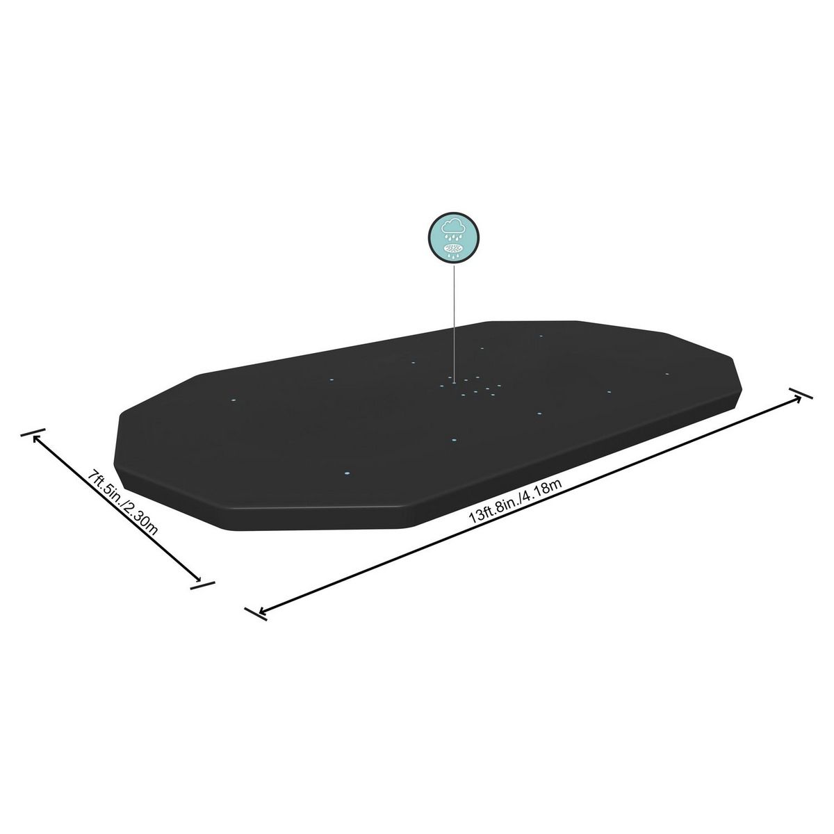 BESTWAY Bâche de piscine 4 saisons, 4,27 x 2,50 m