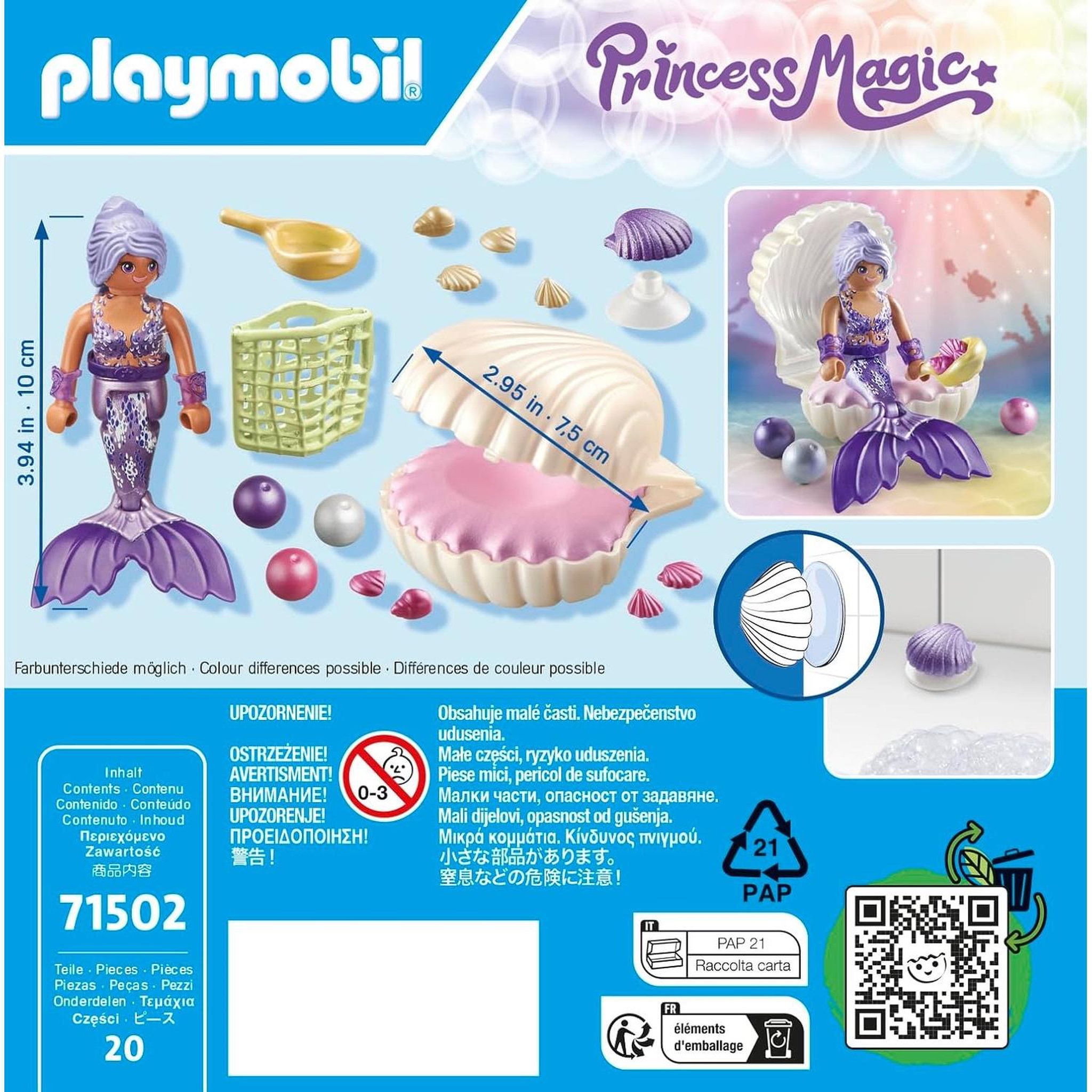 Voir la diapositive 5 : PLAYMOBIL Sirène avec coquillage et perle
