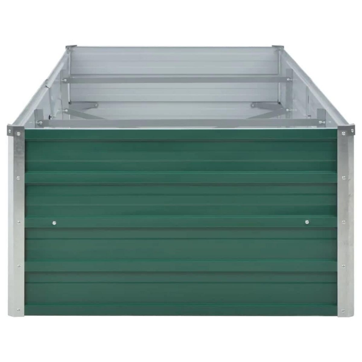 VIDAXL Lit sureleve de jardin Acier galvanise 240x80x45 cm Vert