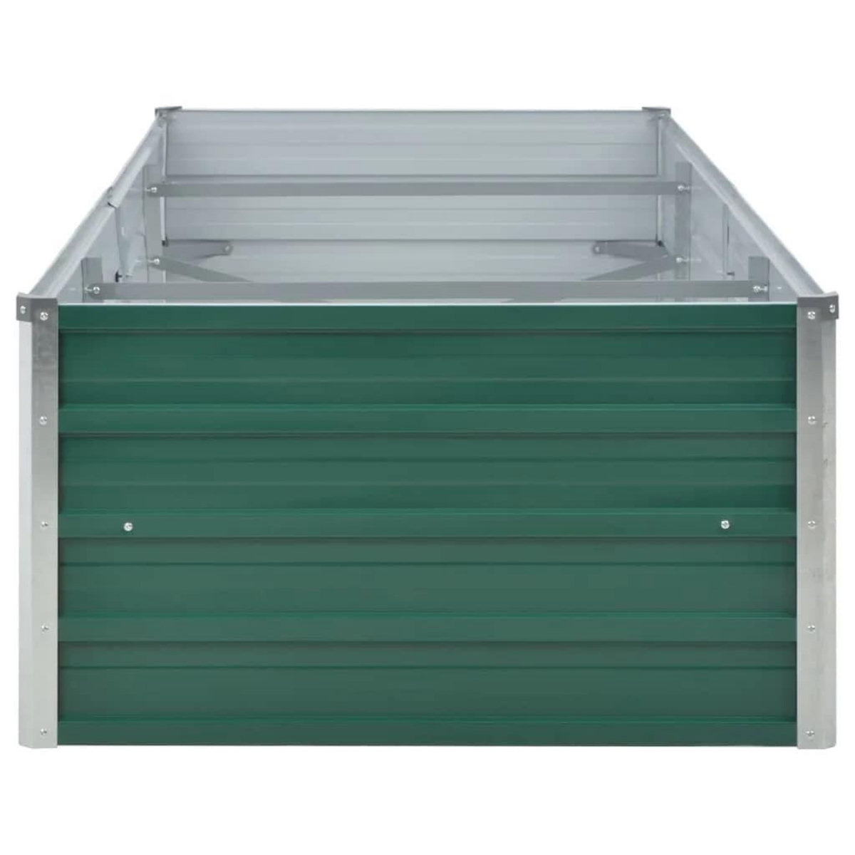 VIDAXL Lit sureleve de jardin Acier galvanise 240x80x45 cm Vert