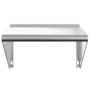 Voir la diapositive 5 : VIDAXL Etagere murale 50x45x31 cm argente acier inoxydable