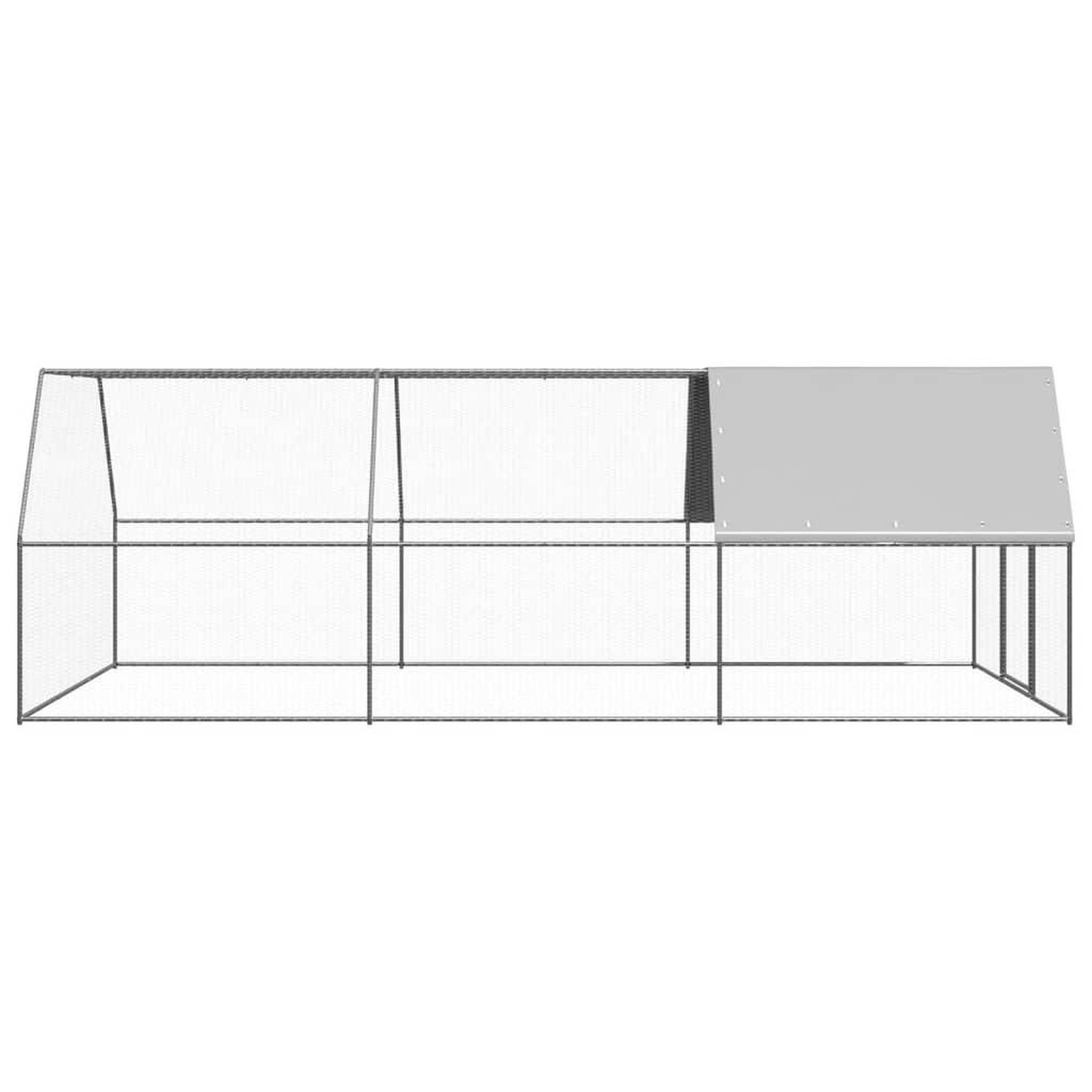 Voir la diapositive 3 : VIDAXL Poulailler d'exterieur 3x6x2 m Acier galvanise