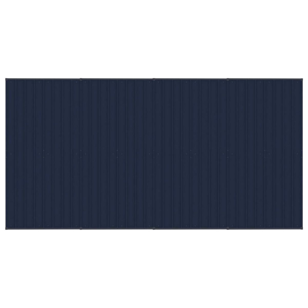 VIDAXL Chenil d'exterieur avec toit pour chiens Acier 7,37 m²