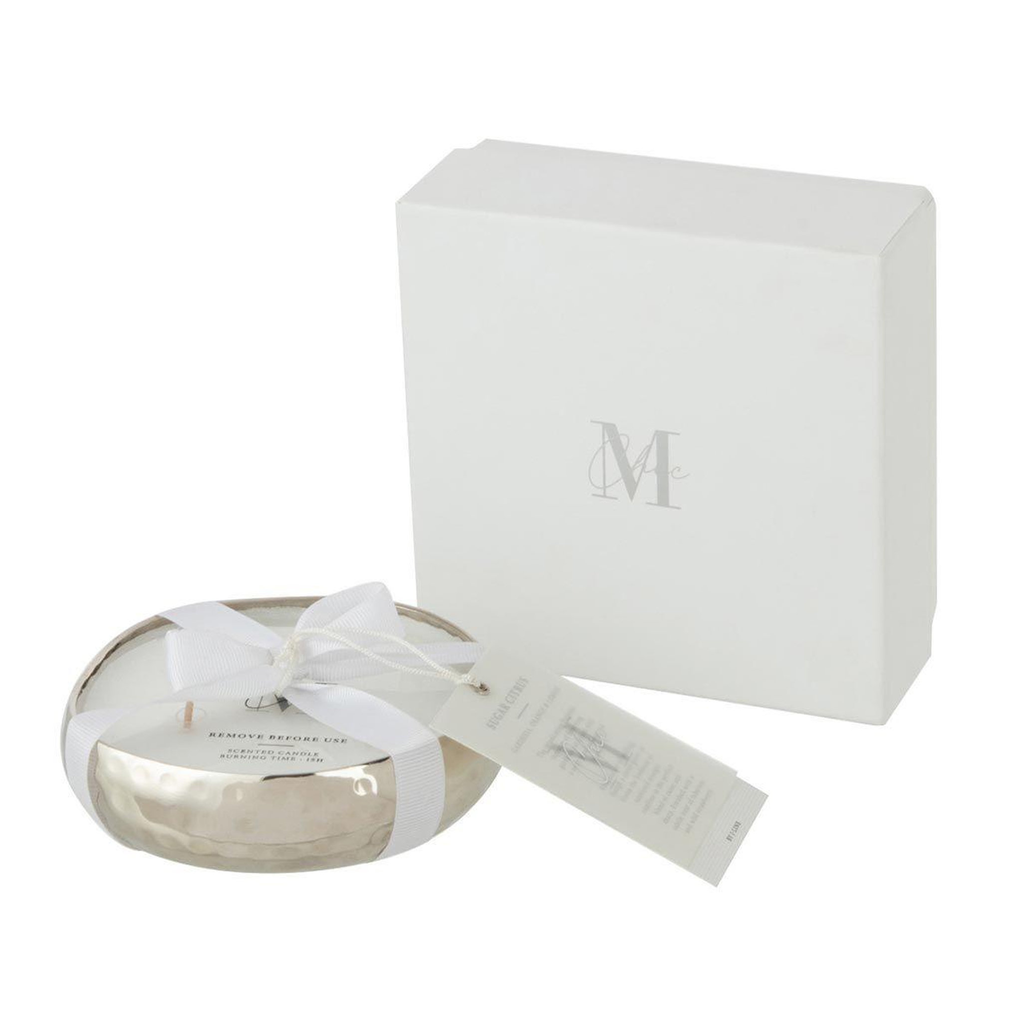 Voir la diapositive 2 : J-LINE Bougie parfumée déco  livia  19cm sugar citrus