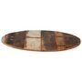 Voir la diapositive 2 : VIDAXL Dessus de table rond 70 cm 15-16 mm Bois de recuperation