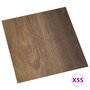 VIDAXL Planches de plancher autoadhesives 55 pcs PVC 5,11 m² Marron